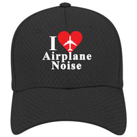 I Love Airplane Noise Mesh Cap