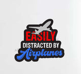 Distracted By Airplanes Decal Stickers