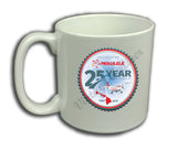 25th Anniversary logo coffee mug