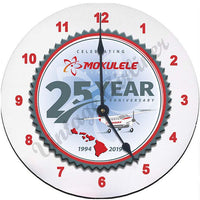 25th Anniversary logo clock