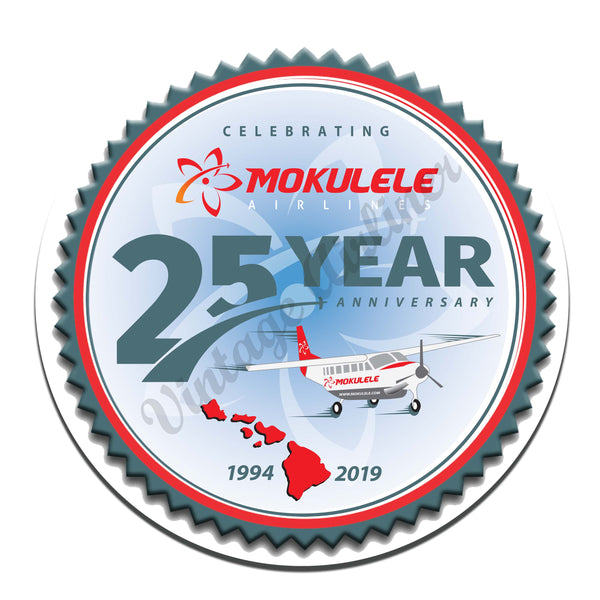 25th Anniversary logo round mousepad