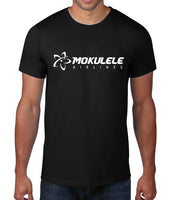 Mokulele Airlines long logo full chest t-shirt available in white, black and navy