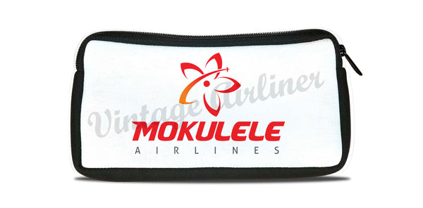 Mokulele Airlines stacked logo travel pouch