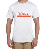 Mokulele Airlines Small Package Shipping logo full chest t-shirt available in white, black and navy