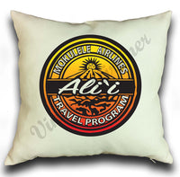 Ali'i Travel Program logo square pillow cover