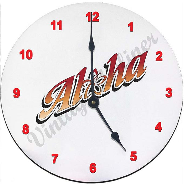 Alohalele logo clock