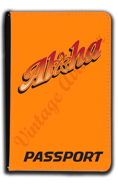 Alohalele logo passport holder