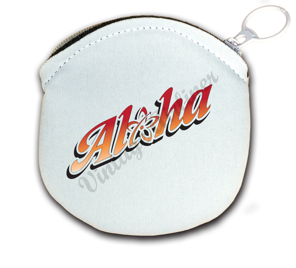 Alohalele logo round coin purse