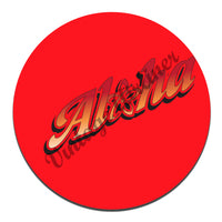 Alohalele logo round mousepad