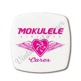 Mokulele Airlines breast cancer awareness logo magnet