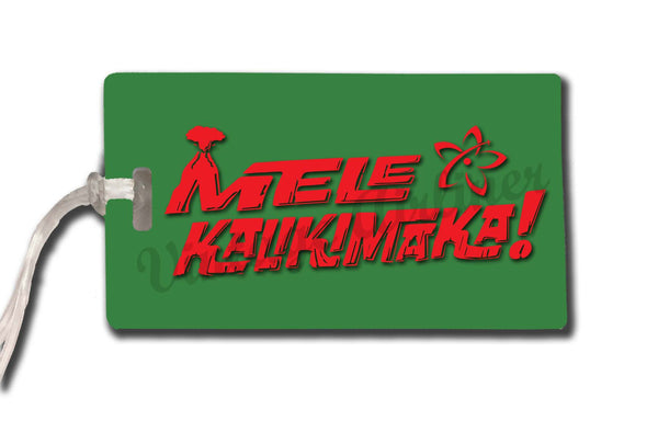 Christmas logo bag tag