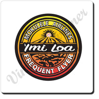 Imi Frequent Flyer logo square coaster