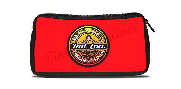 Imi Frequent Flyer logo travel pouch