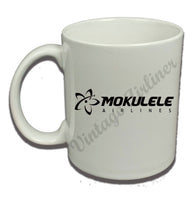 Mokulele Airlines long logo in black coffee mug