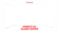 Mokulele Airlines "Hawaii's #1 Island Hopper" license plate frame