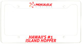 Mokulele Airlines "Hawaii's #1 Island Hopper" license plate frame