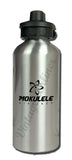 Mokulele Airlines logo stacked in black water bottle