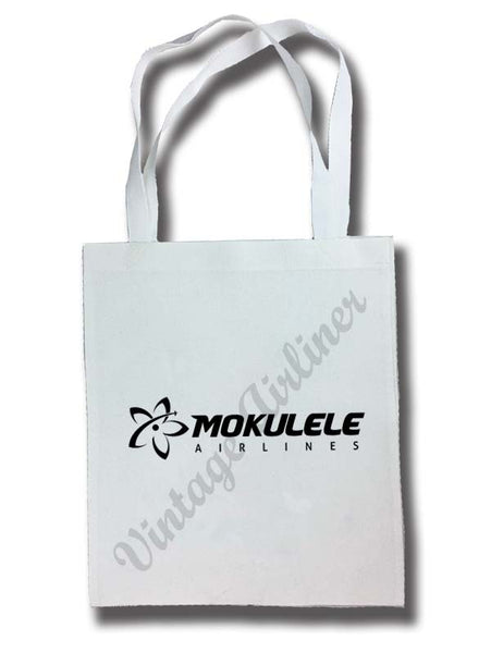 Mokulele Airlines long black logo tote bag