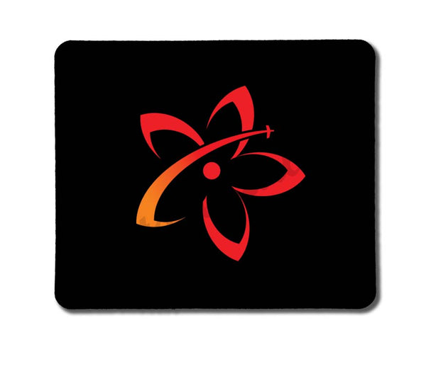Mokulele Airlines logo bug on black rectangular mousepad