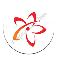 Mokulele Airlines logo bug round mousepad