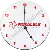 Long Mokulele logo clock