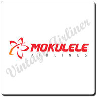 Mokulele Airlines long logo square coaster