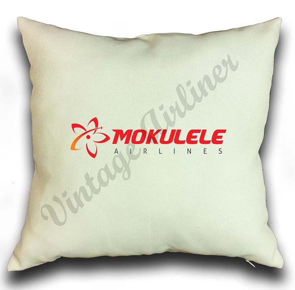 Mokulele Airlines long logo square pillow cover