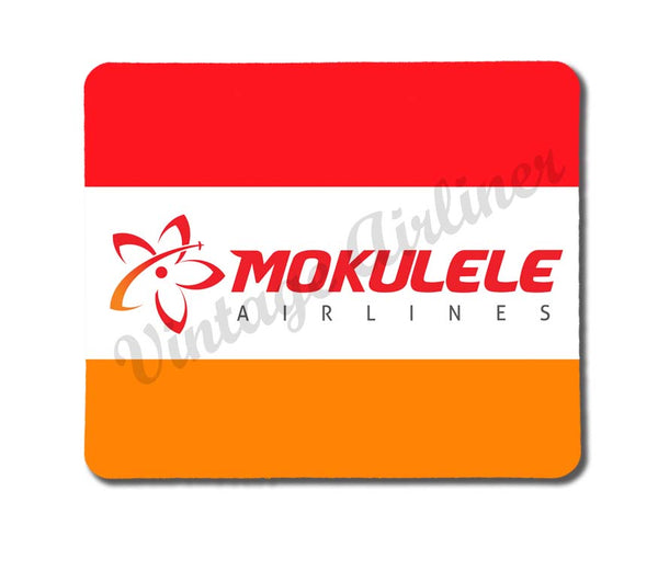 Mokulele Airlines long logo with border rectangular mousepad