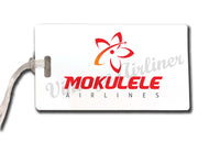 Mokulele stacked logo in color bag tag