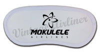 Mokulele Airlines stacked logo in black sleep mask