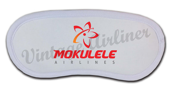 Mokulele Airlines stacked logo in color sleep mask