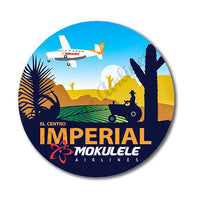 Mokulele Airlines Imperial illustration magnet