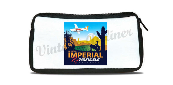 Mokulele Airlines Imperial illustration travel pouch