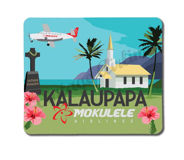 Moklulele Airlines' illustration of Kalaupapa