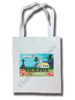 Mokulele Airlines illustration of Kalaupapa tote bag