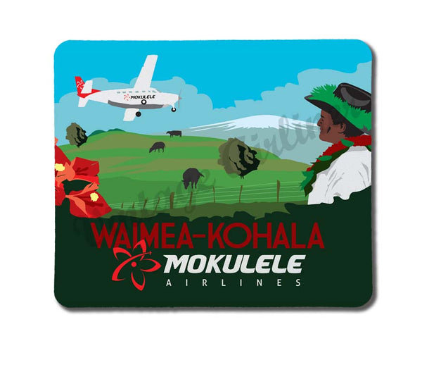 Mokulele Airlines' illustration of Waimea-Kohala rectangular mousepad
