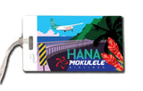 Mokulele Airlines illustration of Hana bag tag