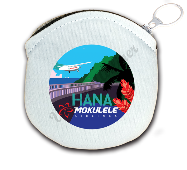 Mokulele Airlines' illustration of Hana round coin purse