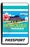 Mokulele Airlines' illustration of Honolulu passport holder