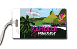 Mokulele Airlines illustration of Kahului bag tag