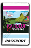 Mokulele Airlines' illustration of Kahului passport holder