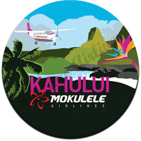 Mokulele Airlines illustration of Kahului round coaster