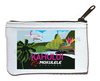 Mokulele Airlines' illustration of Kahului rectangular  coin purse