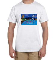 Mokulele Airlines illustration of Kona t-shirt