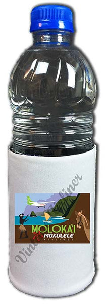 Mokulele Airlines' illustration of Moloka'i koozie