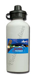 Mokulele Airlines' illustration of Kona water bottle