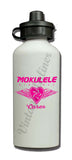 Mokulele Airlines breast cancer awareness logo water bottle