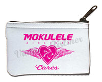 Mokulele Airlines breast cancer awareness logo rectangular coin purse