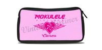 Mokulele Airlines breast cancer awareness logo travel pouch
