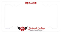 Mokulele Airlines old logo "Retiree" license plate frame